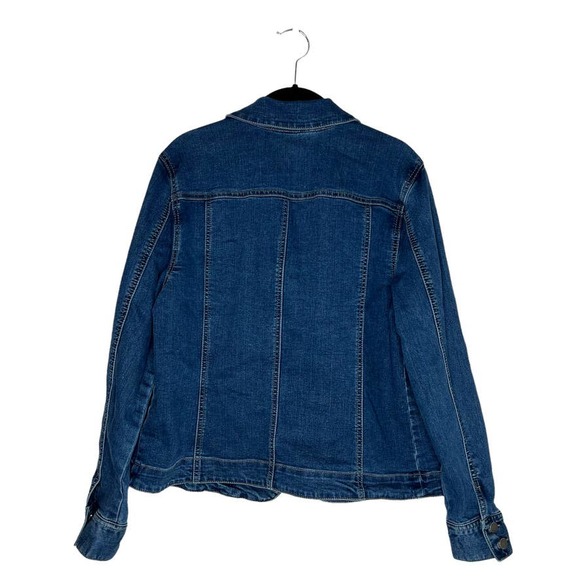 Charter Club Women's Jean Denim Jacket Large - Picture 3 of 6